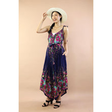 Load image into Gallery viewer, Floral Ivy Women&#39;s Jumpsuit with Belt in Navy JP0097-020010-08