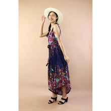 Load image into Gallery viewer, Floral Ivy Women&#39;s Jumpsuit with Belt in Navy JP0097-020010-08