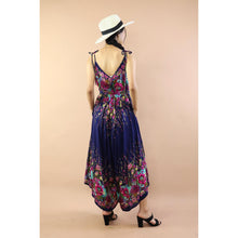 Load image into Gallery viewer, Floral Ivy Women&#39;s Jumpsuit with Belt in Navy JP0097-020010-08