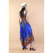 Load image into Gallery viewer, Floral Ivy Women&#39;s Jumpsuit with Belt in Bright Navy JP0097-020010-14