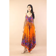 Load image into Gallery viewer, Floral Ivy Women&#39;s Jumpsuit with Belt in Orange JP0097-020010-15