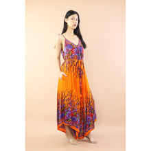 Load image into Gallery viewer, Floral Ivy Women&#39;s Jumpsuit with Belt in Orange JP0097-020010-15