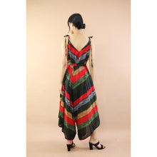 Load image into Gallery viewer, Funny Stripe Jumpsuit with Belt in Green JP0097-020021-04