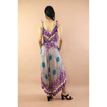 Load image into Gallery viewer, Vivid 2tone Mandala Womens Jumpsuit with Belt in Purple JP0097-020032-01