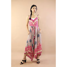 Load image into Gallery viewer, Vivid 2tone Mandala Womens Jumpsuit with Belt in Pink JP0097-020032-05
