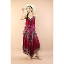 Load image into Gallery viewer, Big Eye Women&#39;s Jumpsuit with Belt  in Red JP0097 020033 04