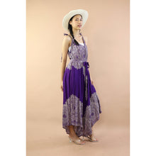 Load image into Gallery viewer, Floral mandala Women&#39;s Jumpsuit with Belt in Purple JP0097 020036 01