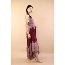Load image into Gallery viewer, Floral mandala Women&#39;s Jumpsuit with Belt in Red JP0097 020036 05