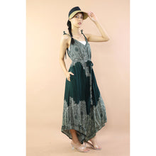 Load image into Gallery viewer, Floral mandala Women&#39;s Jumpsuit with Belt in OliveJP0097 020036 06