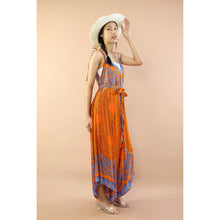 Load image into Gallery viewer, Vivid Madala 68 Womens Jumpsuit with Belt in Orange JP0097-020068-08