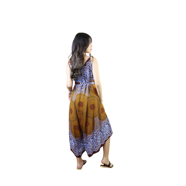 Princess Mandala Women's Jumpsuit with Belt in Mustard JP0097 020030 04