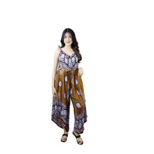 Load image into Gallery viewer, Mandala elephant 71 Women&#39;s Jumpsuit with Belt in Brown JP0097 020071 04