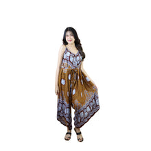 Load image into Gallery viewer, Mandala elephant 71 Women&#39;s Jumpsuit with Belt in Brown JP0097 020071 04