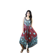 Load image into Gallery viewer, Mandala elephant 71 Women&#39;s Jumpsuit with Belt in Red JP0097 020071 05