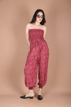 Load image into Gallery viewer, Ruby Paisley Women&#39;s Jumpsuit Aladdin Style with Belt  in Red JP0098 020350 01
