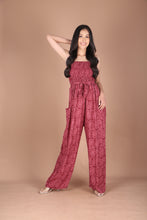 Load image into Gallery viewer, Ruby Paisley Women&#39;s Jumpsuit Wide Legs Style with Belt in Bugundy JP0099-020350-01