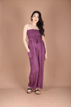 Load image into Gallery viewer, Folk Mandala Women&#39;s Jumpsuit Wide Legs Style with Belt in Purple JP0099-020352-01
