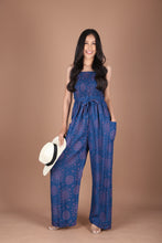 Load image into Gallery viewer, Sunshine Women&#39;s Jumpsuit Wide Legs Style with Belt in Ocean Blue JP0099-020353-01