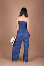 Load image into Gallery viewer, Sunshine Women&#39;s Jumpsuit Wide Legs Style with Belt in Ocean Blue JP0099-020353-01