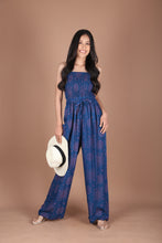 Load image into Gallery viewer, Sunshine Women&#39;s Jumpsuit Wide Legs Style with Belt in Ocean Blue JP0099-020353-01