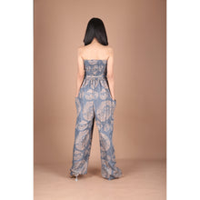 Load image into Gallery viewer, Mandala Circle Women&#39;s Jumpsuit Wide Legs Style with Belt in Gray JP0099-020356-01