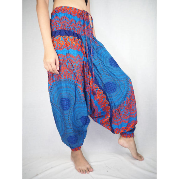 Mandala  Unisex Aladdin drop crotch pants in Blue PP0056 020068 04