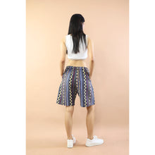 Load image into Gallery viewer, Wooven Women&#39;s Shorts drawstring Pants in Navy PP0330 040000 03