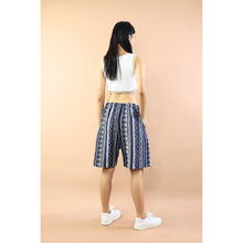 Load image into Gallery viewer, Wooven Women&#39;s Shorts drawstring Pants in Navy PP0330 040000 03