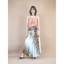 Load image into Gallery viewer, Floral Royal Women&#39;s Bohemian Skirt in White Rose SK0033 020010 11