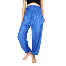 Load image into Gallery viewer, Solid color women harem pants in Royal Blue PP0004 020000 02