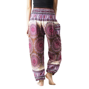 Colorful sunflower 95 women harem pants in White PP0004 020095 04