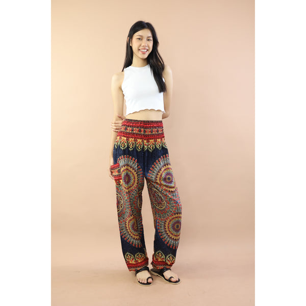 Deep Mandala Women's Harem Pants in Black PP0004 020239 01