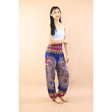 Load image into Gallery viewer, Deep Mandala Women&#39;s Harem Pants in Navy PP0004 020239 03