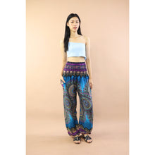 Load image into Gallery viewer, Deep Mandala Women&#39;s Harem Pants in Bright Navy PP0004 020239 05