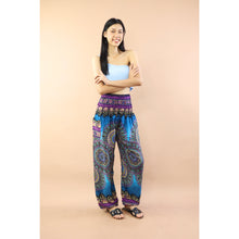 Load image into Gallery viewer, Deep Mandala Women&#39;s Harem Pants in Bright Navy PP0004 020239 05