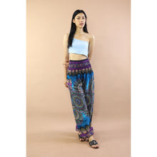 Load image into Gallery viewer, Deep Mandala Women&#39;s Harem Pants in Bright Navy PP0004 020239 05