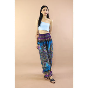 Deep Mandala Women's Harem Pants in Bright Navy PP0004 020239 05