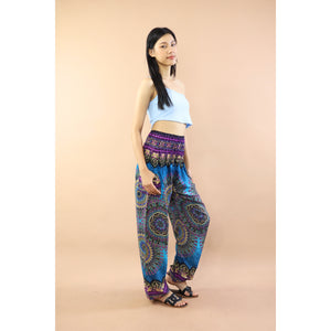 Deep Mandala Women's Harem Pants in Bright Navy PP0004 020239 05