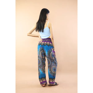 Deep Mandala Women's Harem Pants in Bright Navy PP0004 020239 05