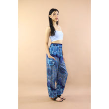 Load image into Gallery viewer, Gorgious Flower Women Harem Pants in Navy