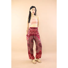 Load image into Gallery viewer, Gorgious Flower Women Harem Pants in Red