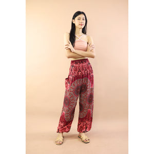 Gorgious Flower Women Harem Pants in Red