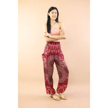 Load image into Gallery viewer, Gorgious Flower Women Harem Pants in Red