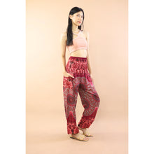 Load image into Gallery viewer, Gorgious Flower Women Harem Pants in Red