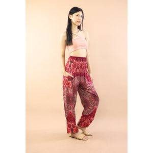 Gorgious Flower Women Harem Pants in Red