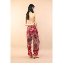 Load image into Gallery viewer, Gorgious Flower Women Harem Pants in Red