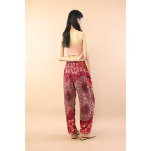 Gorgious Flower Women Harem Pants in Red