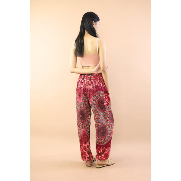Gorgious Flower Women Harem Pants in Red