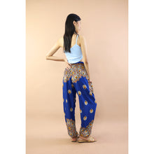 Load image into Gallery viewer, Mandala Flower Women Harem Pants in Bright Navy