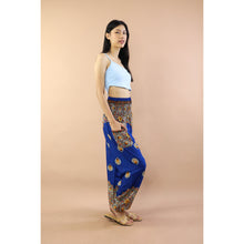 Load image into Gallery viewer, Mandala Flower Women Harem Pants in Bright Navy